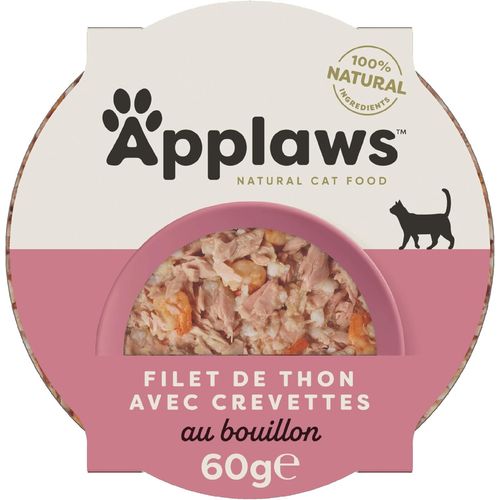 Nuem-Pâtée Pour Chat Filet De Thon Avec Crevettes 10 X 60 G