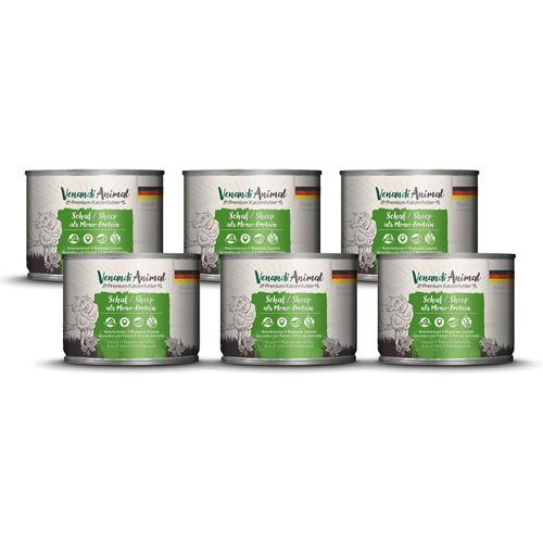 Nuem-Venandi Animal Pâtée Premium Pour Chats, Mouton Seule Source De Protéine, Pâtée, Sans Céréales Et À L¿État Naturel, Lot De 6 (6 X 200 G)