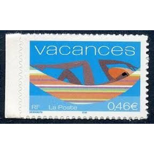Timbre Pour Vacances : Hamac Année 2002 Autoadhésifs N° 3494 Ou 33 Yvert Et Tellier Luxe