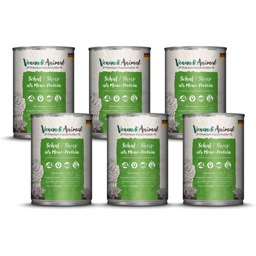 Nuem-Venandi Animal Pâtée Premium Pour Chats, Mouton Seule Source De Protéine, Pâtée, Sans Céréales Et À L¿État Naturel, Lot De 6 (6 X 400 G)