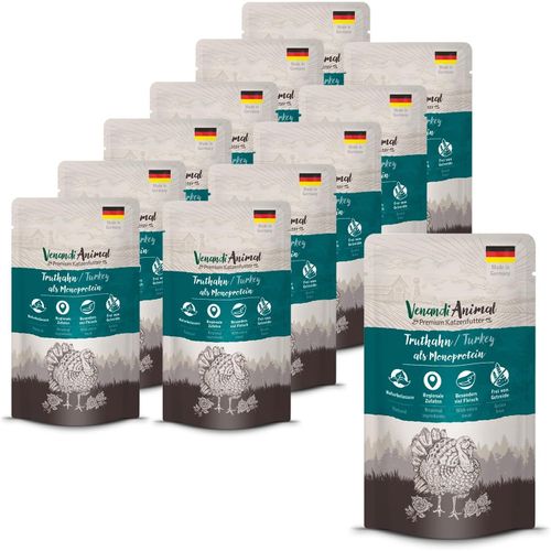 Nuem-Venandi Animal Pâtée Premium Pour Chats, Dindon Seule Source De Protéine, Pâtée, Sans Céréales Et À L¿État Naturel, Lot De 12 (12 X 125 G)