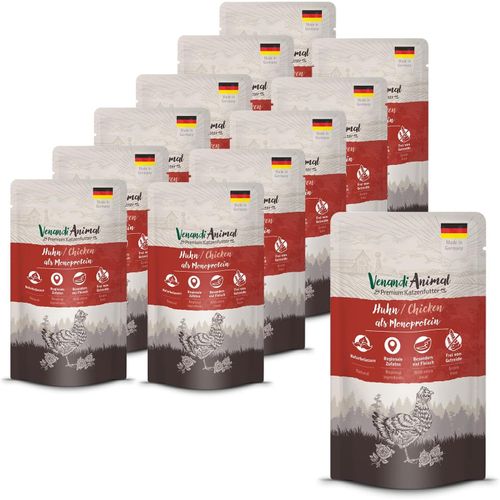 Nuem-Venandi Animal Pâtée Premium Pour Chats, Poulet Seule Source De Protéine, Pâtée, Sans Céréales Et À L¿État Naturel, Lot De 12 (12 X 125 G)