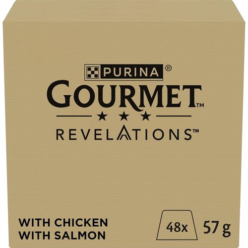 Nuem-Revelations | Chat | Bouchées En Gelée | Au Poulet| Portions Repas Pour Chats Adultes | Boîte |48 X 57 G