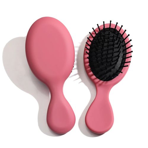 Noir Rose - Mini Peigne À Cheveux Airbag Pour Enfants, Massage De La Tête, Anti-Leges, Salon De Coiffure, Accessoires De Support Et De Séchage, Brosse À Cheveux Pour Fille, 1 Pièce 
