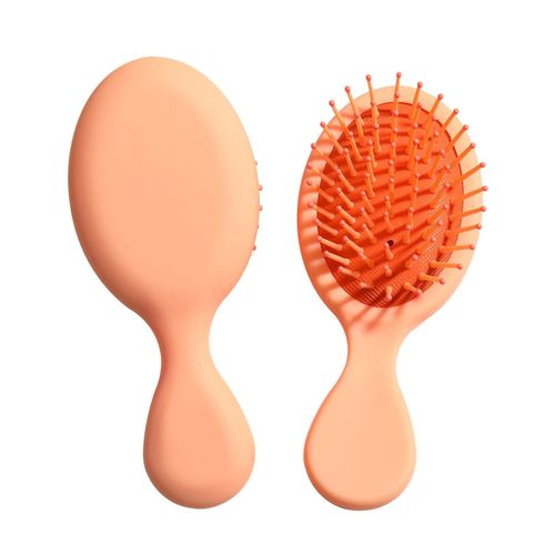 Orange - Mini Peigne À Cheveux Airbag Pour Enfants, Massage De La Tête, Anti-Leges, Salon De Coiffure, Accessoires De Support Et De Séchage, Brosse À Cheveux Pour Fille, 1 Pièce 
