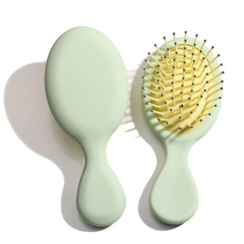 Menthe Verte - Mini Peigne À Cheveux Airbag Pour Enfants, Massage De La Tête, Anti-Leges, Salon De Coiffure, Accessoires De Support Et De Séchage, Brosse À Cheveux Pour Fille, 1 Pièce 