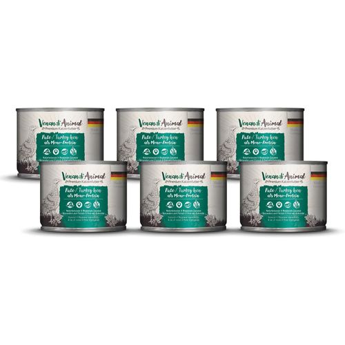 Nuem-Venandi Animal Pâtée Premium Pour Chats, Dinde Seule Source De Protéine, Pâtée, Sans Céréales Et À L¿État Naturel, Lot De 6 (6 X 200 G)