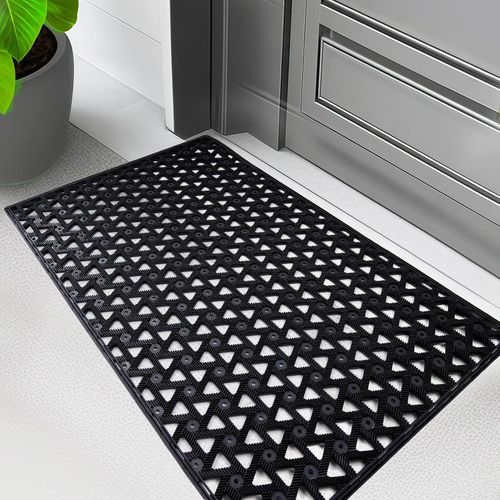 Paillasson D'entrée Extérieure ¿ Tapis D'extérieur Pour Porte D'entrée,48,3 X 76,2 Cm,Paillasson En Caoutchouc Imperméable,Drainage,Très Résistant Avec Dos Antidérapant,Adapté Pour Les Jardins