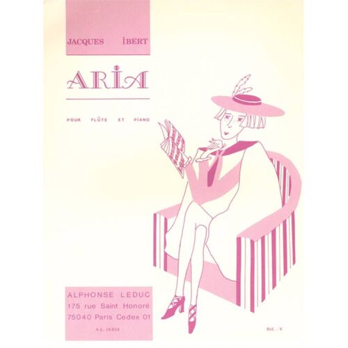 Jacques Ibert : Aria - Recueil Flûte Traversière Et Piano 9790046180248 Al18024