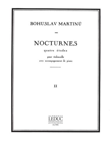 Bohuslav Martinu : 4 Nocturnes H189, No.2 - Conducteur Violoncelle Et Piano 9790046179853 Al17985