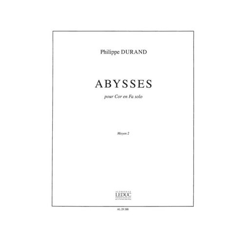 Philippe Durand : Philippe Durand: Abysses - Conducteur Cor 9790046293887 Al29388