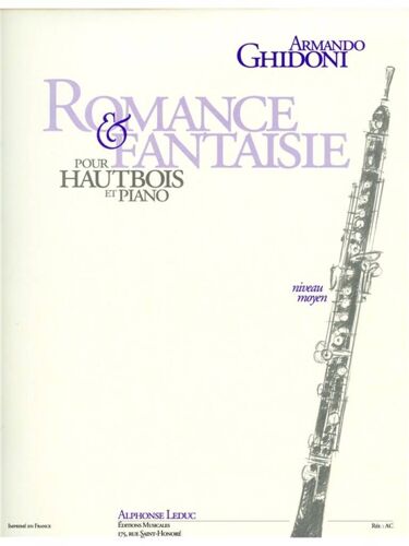 Armando Ghidoni : Romance Et Fantaisie - Recueil Hautbois Et Piano 9790046292057 Al29205
