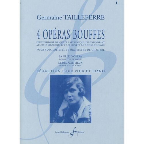4 Operas Bouffes Volume 1 La Fille D'opera / Recueil