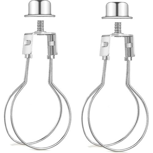 Kit Adaptateur De Support De Harpe D'abat-Jour 2 Pack (Argent)
