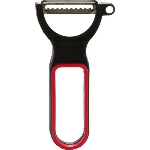 Arte Regal Éplucheur 11,8 Cm Acier Noir/Rouge 3 Pièces