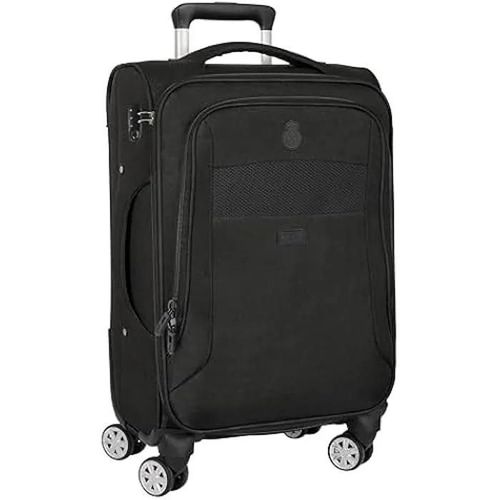 Valise à roulettes - SAFTA - Real Madrid Premium - Souple 20 Pouces - Cadenas de sécurité - Légère 35x20x51 cm
