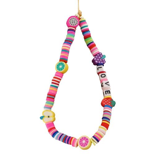 Chaîne De Sangle De Téléphone Portable Colorée Pour Femmes, Perles Bohème, Poterie Douce, Étui De Téléphone Portable, Cordon De Suspension, Lanière, Chaîne, Bijoux, Nouvelle Collection 2021