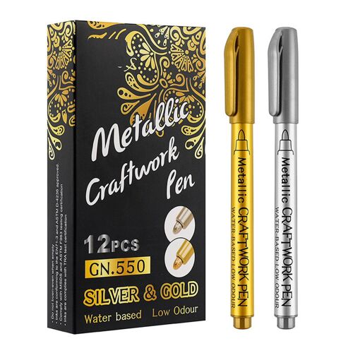 Marqueur De Peinture Chromé Liquide À Base D'huile, Cuivre, Marqueurs De Retouche Chromés Réfléchissants Pour Modèle Métal Verre Céramique