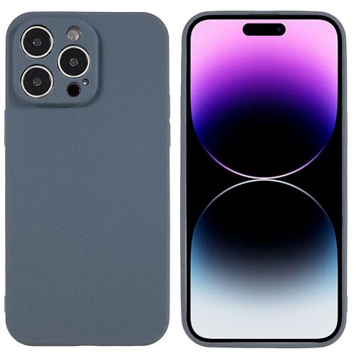 Pour iPhone 14 Pro Max Double Face Mat Anti-usure TPU Coque Arrière Anti-Chute Anti-Rayures