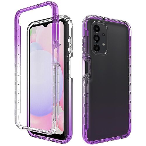 Pour Samsung Galaxy A13 4g Dégradé Couleur Transparent Tpu + Pc Anti-Chute Coque Téléphone Coque
