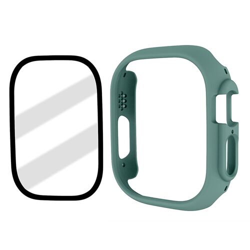 Pour Apple Watch Ultra 2 49 Mm/Ultra 49 Mm Couvercle De Cadre Pare-Chocs Mat Avec Film En Verre Trempé