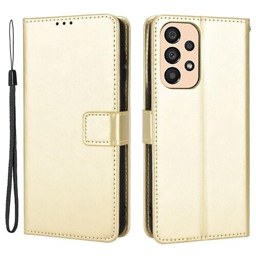 Pour Samsung Galaxy A33 5G PU Étui Portefeuille En Cuir Crazy Texture Visualisation Stand Flip Housse De Protection