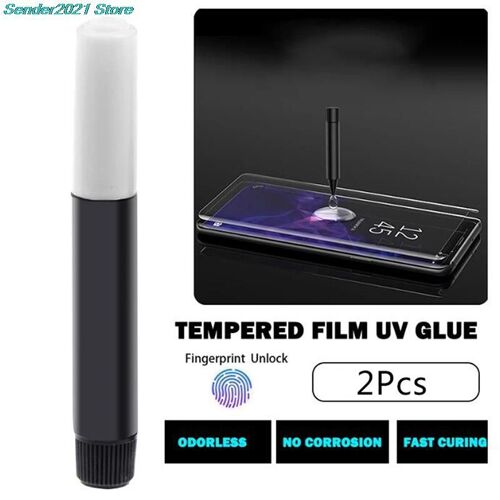 Colle Pour Verre Trempé Uv, Pour Tous Les Téléphones Portables, Bord Incurvé 3d, Colle Pour Verre De Couverture Complète
