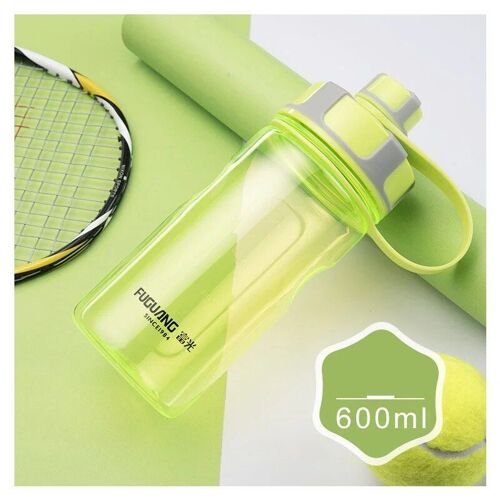 Double Bouche 600 Ml - Bouteille D'eau De Sport En Plastique Portable Hi Avec Infuseur À Thé, Shaker Anti-Fuite, Grande Capacité, Extérieur, Fitness