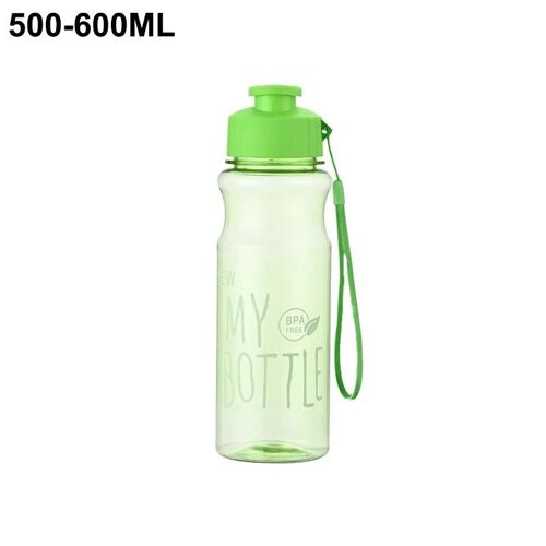 550ml - Vert - Récipient À Eau Portable En Plastique Anti-Chute Pour Couple, Bouteille De Sport, Ulextérieure, Tasse Cadeau, 550ml