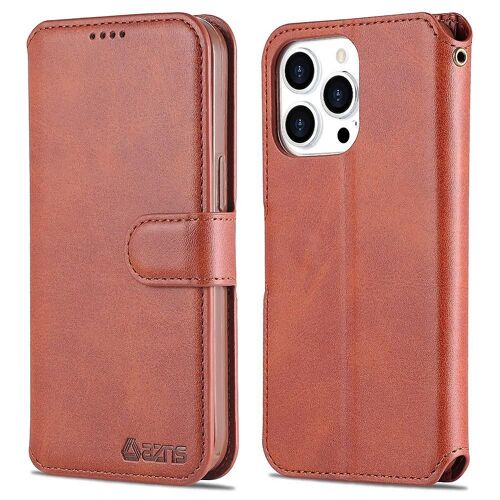 AZNS Wallet Design Fermeture Magnétique Couverture De Téléphone En Cuir Stand Cas pour iPhone 13 Pro 6.1 pouces