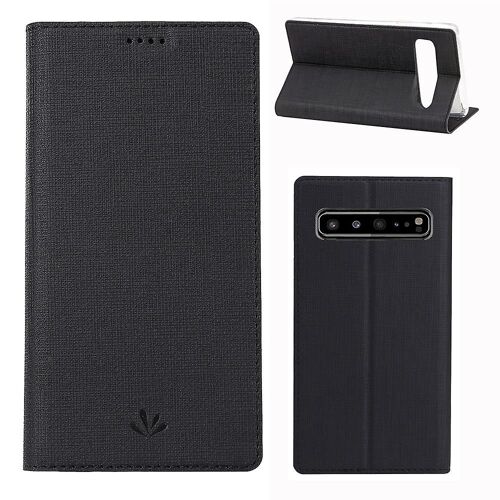 Vili Dmx Cross Texture Stand Étui Porte-Cartes En Cuir Pour Samsung Galaxy S10 5g