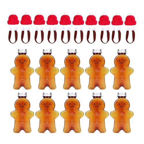 500ml - B-10pcs Brun - Tasse À Boire Bonhomme En Pain D'épice De Noël, Shaker Pour Jus De Lait, Bonbons, Pots À Strass, Emballage Cadeau, Hi, 10 Pièces