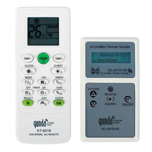 Télécommande universelle de climatiseur, décodeur KT-6018 A/C, compatible avec Qunda QD-JMY2018E, nouveauté