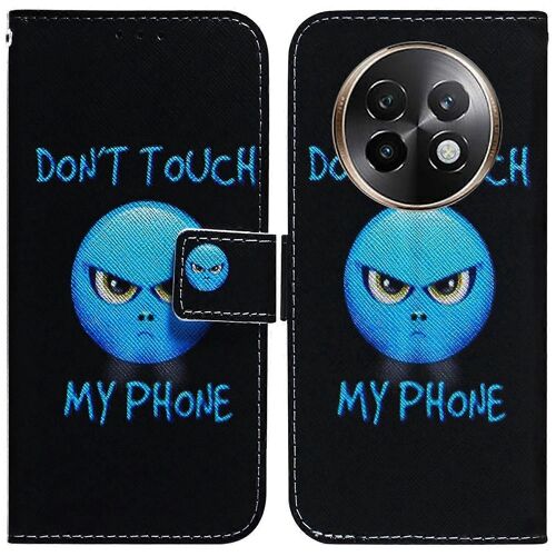 Pour Realme 13+ 5g 13 Pro 5g (China) Wallet Case Pattern Print Leather Phone Cover - Don'T Touch