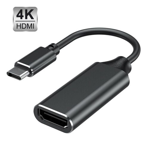 Convertisseur Usb 3.1 Type C vers Hdmi 4k, câble adaptateur compatible pour Macbook, Huawei Mate 30