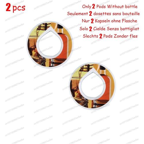 Whisky (2pcs) - Boisson De Bouteille D'eau En Plastique Tritan, Odeur De Dosettes De Saveur Défectueuse, Boisson Aérée Rencontre La Saveur Des Fruits