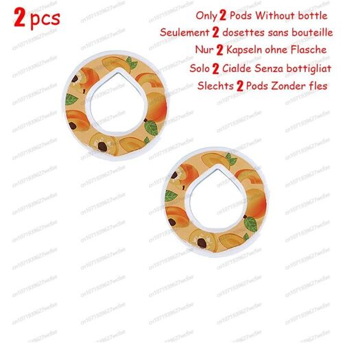 Pods De Pêche-2pcs - Bouteille D'eau Aromatisée Air Up Avec Paille, Tasse À Eau Parfumée, Bouteille D'eau De Sport, Fitness En Plein Air, Gobelet À Eau Tendance, Dosettes
