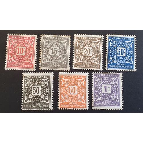 Mauritanie Timbre Taxe Neuf Y&t N° 18 À 24 Lot De 7 Timbres De 1914 Cote 7.30