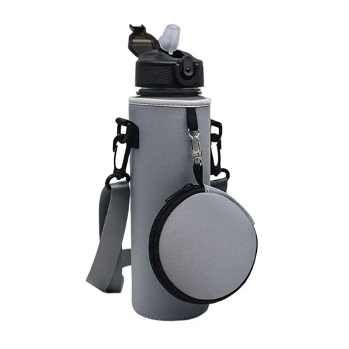 1000ml - Gris - Étui De Bouteille De Sport Avec Sangle Réglable, Carafe À Eau Isolée, Porte-Bouteille En Néoprène, Poudres Electrolux, 1000ml