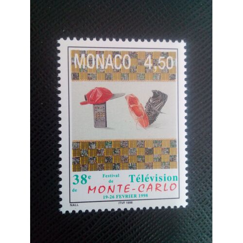 Timbre Monaco Y T 2146 38ème Festival International De Télévision De Monte-Carlo 1998 ( 031006 )