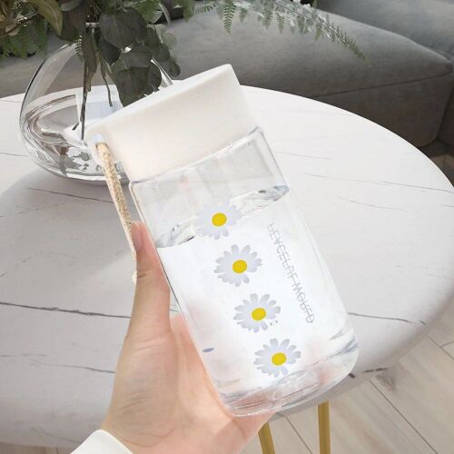 500ml - Transparent-03 - Tasse À Eau En Plastique Transparente Avec Ulpour Fille, Bouteille À Clics Kawaii, Tasse À Eau Conviviale Rée D'été, Tasse À Jus, Petit Détruire Andrwater Hi