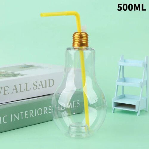 500 Ml - Ampoule Transparente Créative 200   500ml, Bouteille D'eau, Vase À Fleurs, Fausse, Artificielle, Décoration De Fête