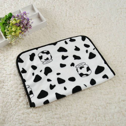 Tapis De Lit Doux Et Confortable Pour Chiens,Pour Petits Et Grands Chiens,Imprimé D'étoile Et D'avocat,Matelas Chaud,Couverture De Couchage Pour Animaux De Compagnie,Chat,Chiot,Fournitures Devoyage-Cows-25 X 25cm