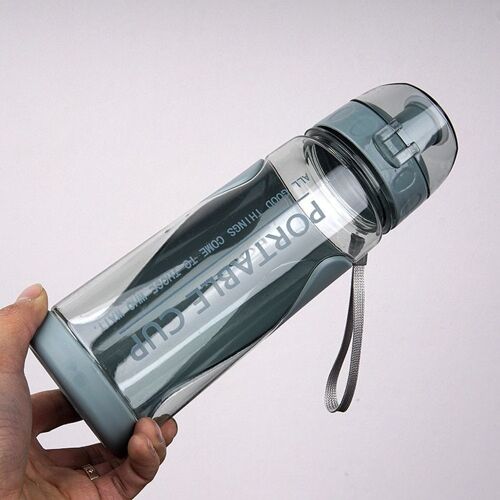1.0l - Bouteille D'eau Portable Sans Bpa Avec Marqueur De Temps, Tasse Anti-Fuite, Sports De Plein Air, Fitness, Motivation, Nouveau, 1l