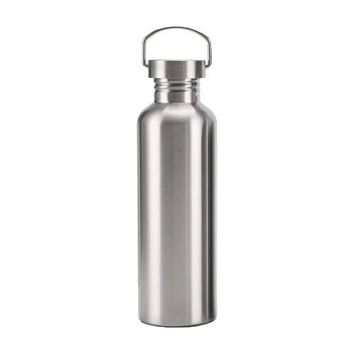 1pcs - Couvercle En Acier 750 Ml - Bouteille D'eau En Acier Inoxydable Portable Avec Poignée, Flacons De Sport, Voyage, Cyclisme, Randonnée, Camping, Articles De Boisson