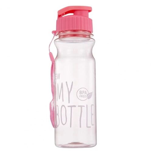 Rose - Bouteille En Plastique De 650ml Pour Boissons, Shaker Hi 10000, Sans Bpa