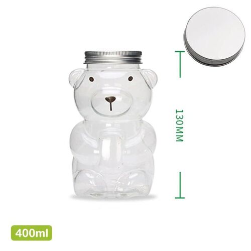 400 Ml - Bouteilles De Jus Maison Transparentes, 1 Pièce, Pour Boisson En Pet, Pour Boisson Froide, Lait, Thé, Jus, Bouchon Scellé