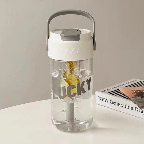 550ml-750ml - Blanc 750 Ml - Bouteille D'eau De Sport En Plein Air, Grande Capacité, Bouilloire En Plastique, Gobelets De Boisson Portables Pour Étudiants