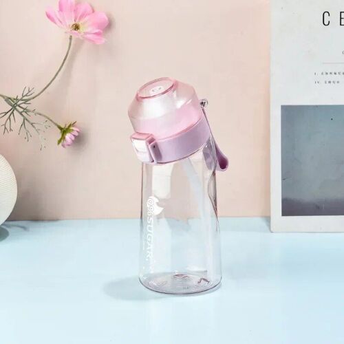 5x Random Pods - 500 Ml-Rose - Air Up Bouteille D'eau Avec 650 Gousses De Dégustation, Gourde Magique, Système D'air Aromatisé, Pour Boire Plus D'eau
