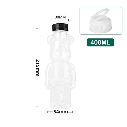 Bouteille De Thé Au Lait En Forme D'ours De Dessin Animé, Filet Épaissi, Clics De Jus Rouges, Tasse De Thé Au Lait, Bouteille D'eau Mignonne